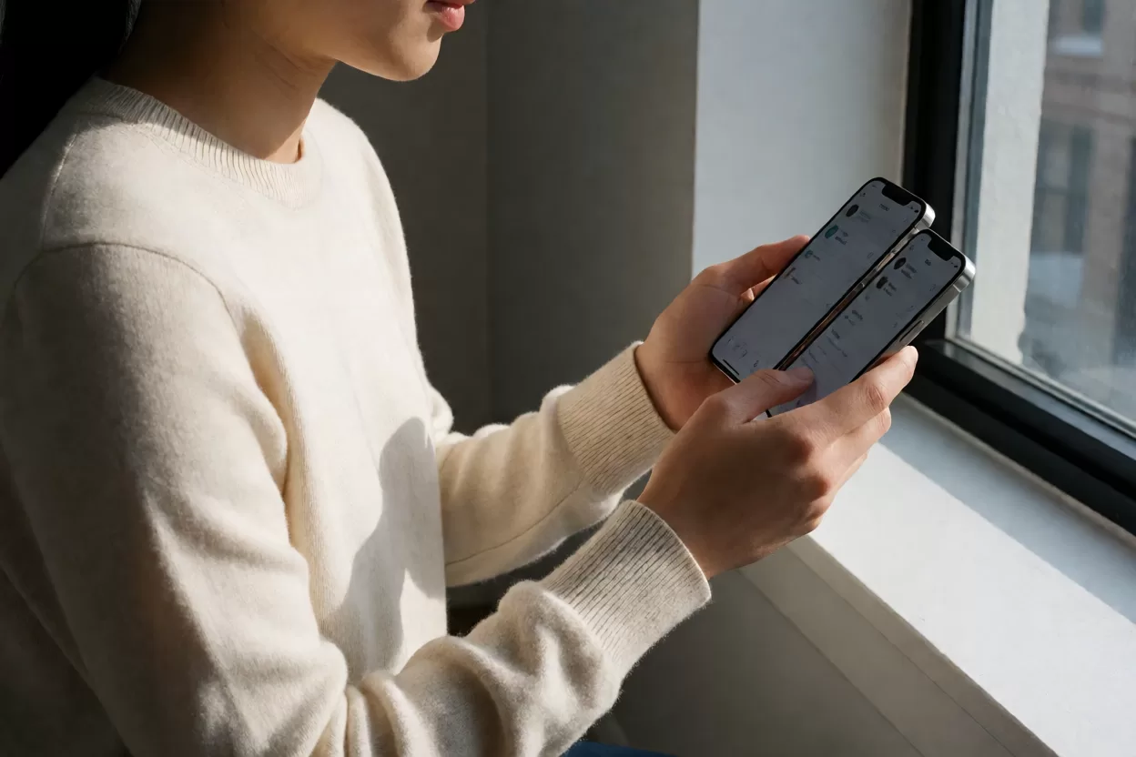 新旧 iPhone 之间迁移受信任设备与电话号码