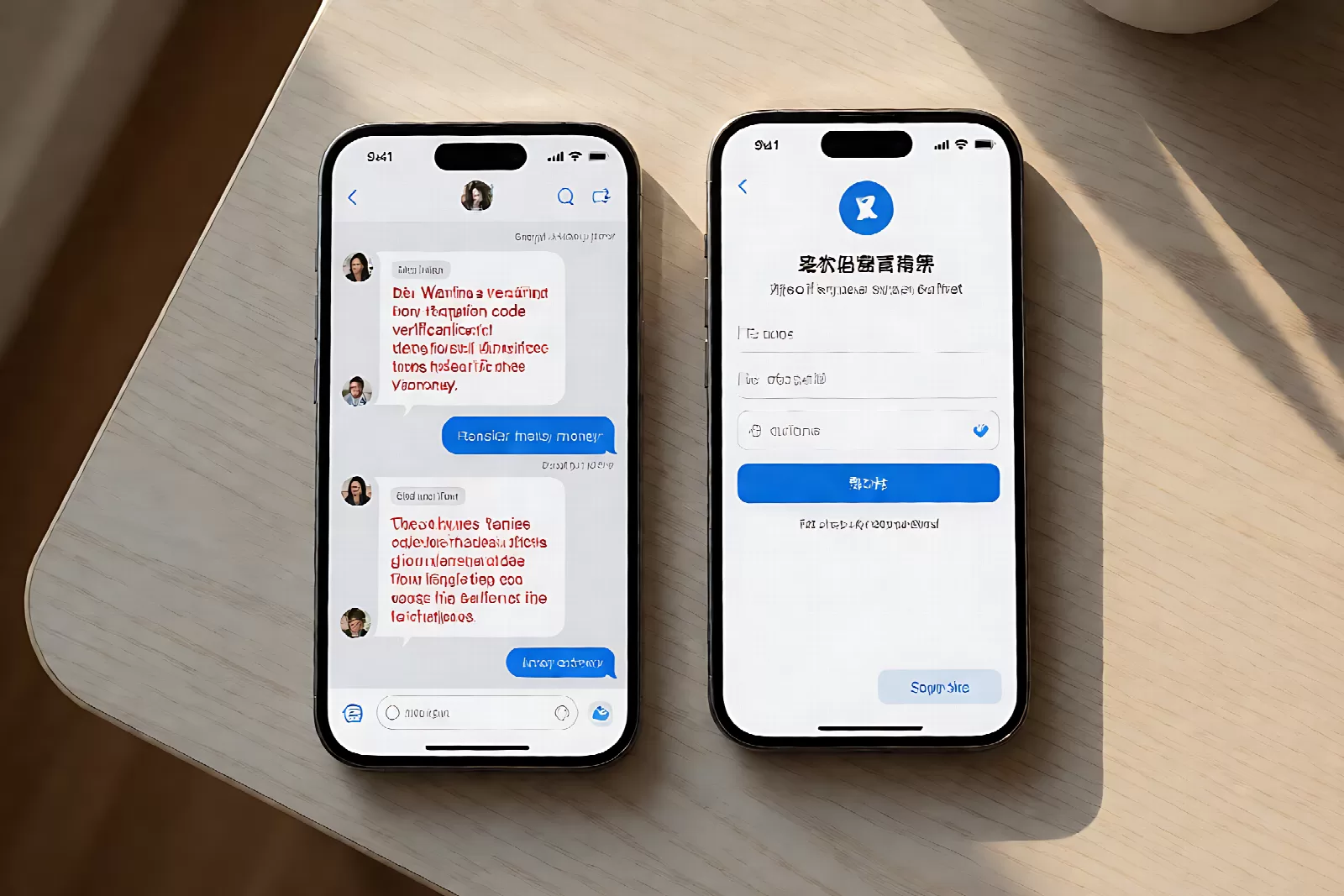 冒充客服诈骗怎么识别：聊天中出现索要验证码与要求转账的消息
