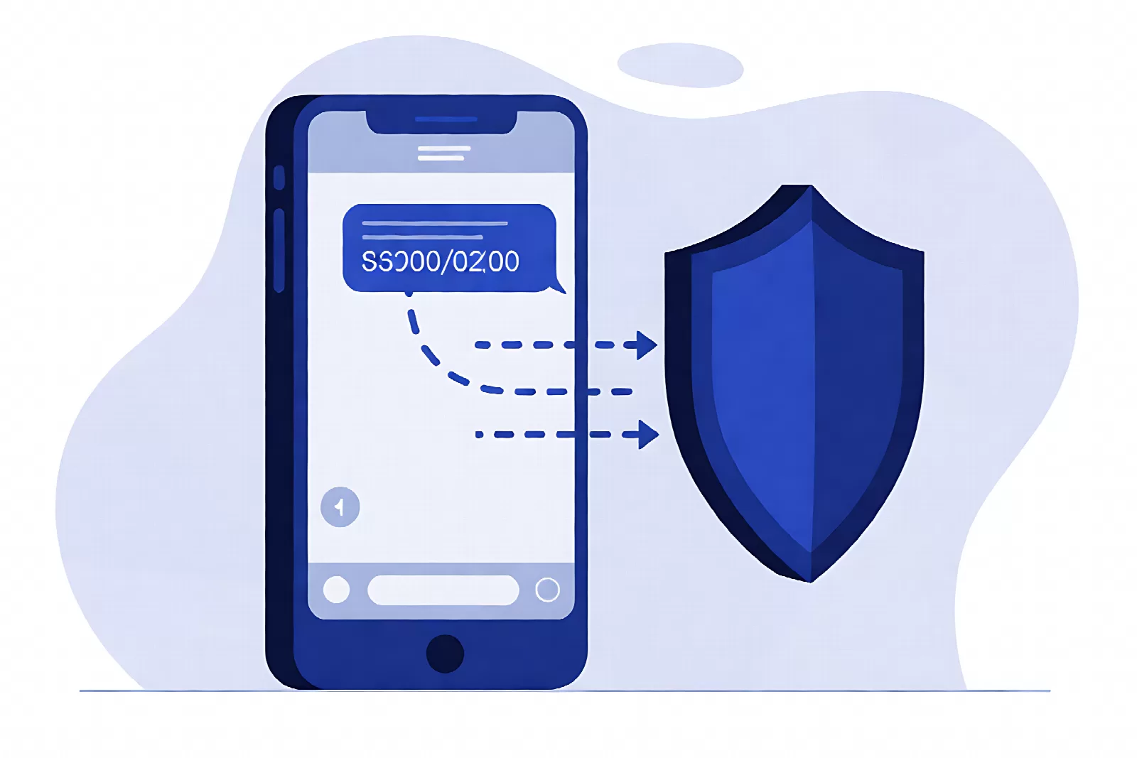 SIM 卡被换后短信验证码被另一台设备截获的示意图