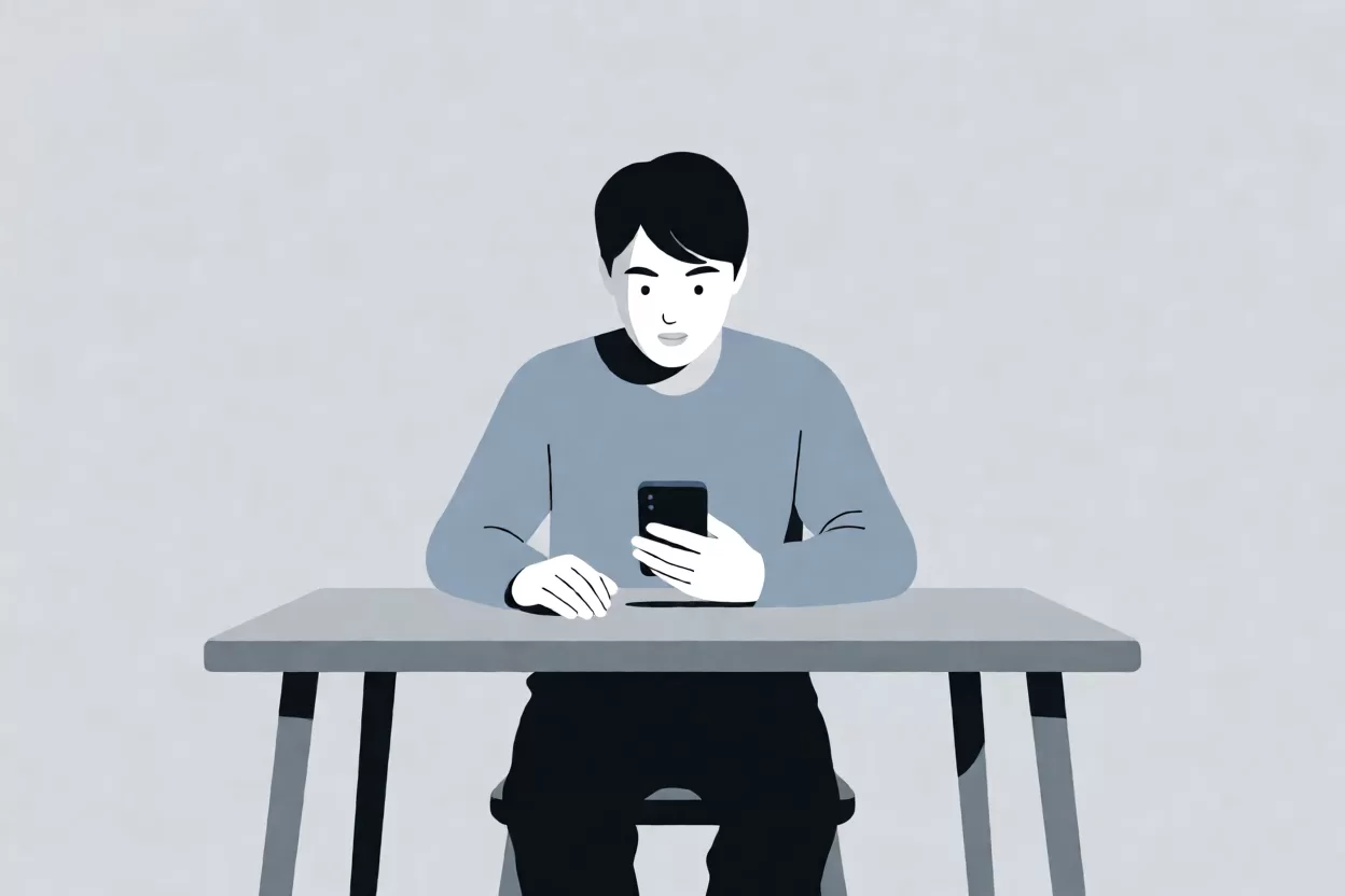 社交账号实名认证有风险吗：桌面上摊开的身份证与亮着的手机屏幕